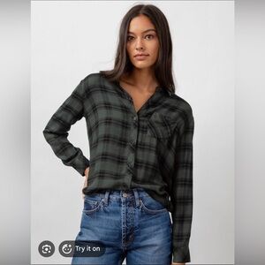Rails Dylan plaid shirt in Forest Shadow. NWT. So soft. Medium.